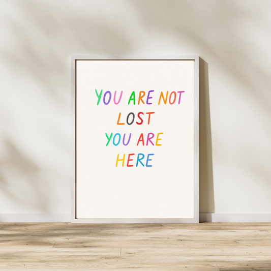 YOU'RE NOT LOST Poster